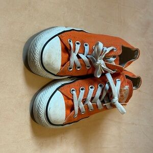 Orange Chuck style Converse